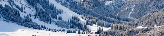 Verschneites Berwang in Tirol