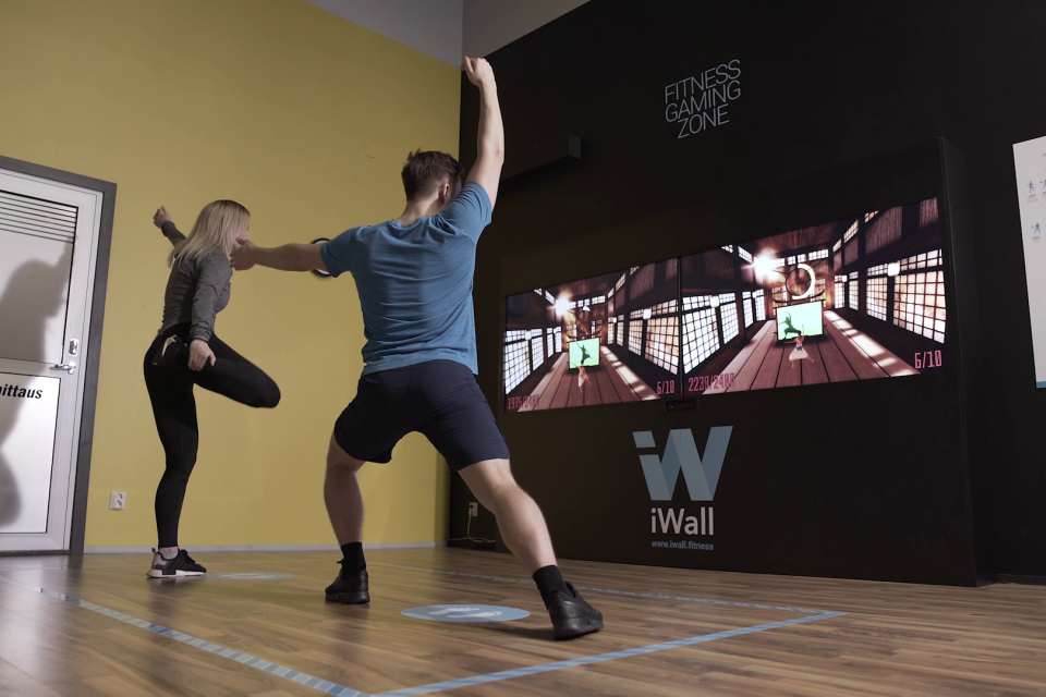 iWall Fitness - Interaktives Exergaming at Hotel Kaiserhof for the whole family